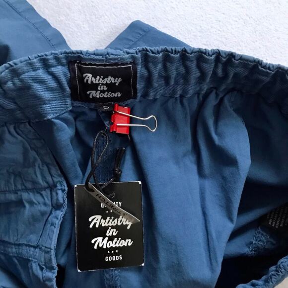 Artistry in Motion NWT Blue Twill Shorts Men S - Picture 7 of 7